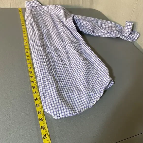 Ralph Lauren Mens Button Up Shirt Size XL Pony Custom Fit Purple Plaid Preppy - Picture 8 of 9